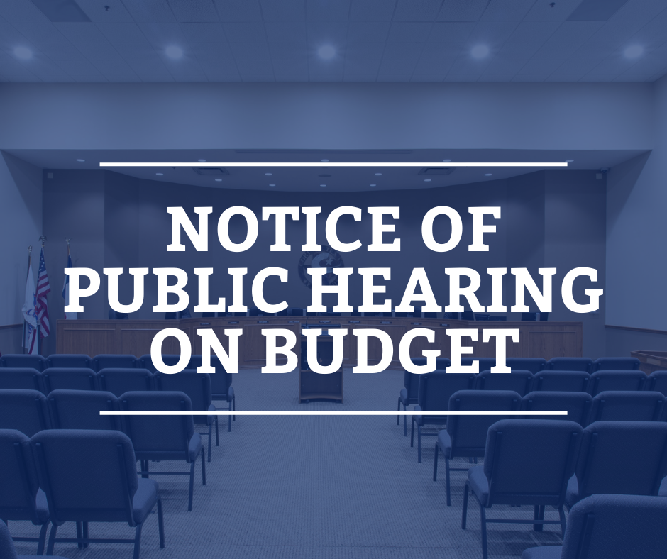 NOTICE OF PUBLIC HEARING ON BUDGET AND TAX RATE City of Corinth Texas