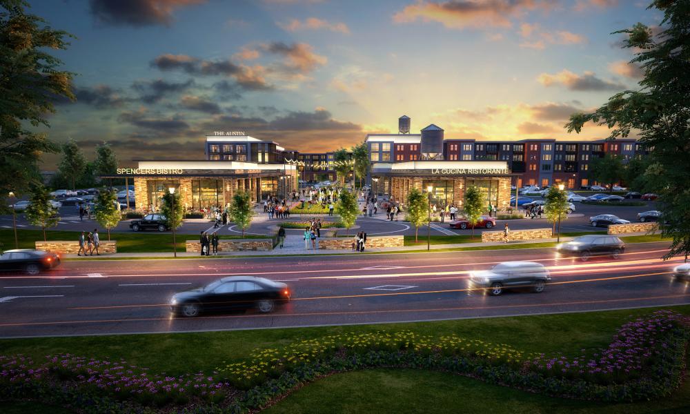 Parkway at the District City of Corinth, Texas